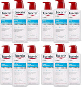 Eucerin Daily Hydration Body Lotion for Dry Skin, Unscented Body Moisturizer with Sunflower Oil and Pro-Vitamin B5, 16.9 Fl Oz Bottle, Pack of 12