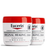Eucerin Original Healing Cream, Unscented Body Cream for Extremely Dry, Sensitive and Compromised Skin, Emollient Enriched Body Moisturizer, 16 Oz Jar, (Pack of 12)