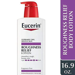 Eucerin Roughness Smoothing Body Lotion for Dry, Rough Skin, Urea Enriched Body Moisturizer, 16.9 FL OZ Pump Bottle