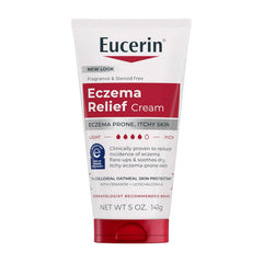 Eucerin Eczema Relief Body Cream, Colloidal Oatmeal Enriched, Steroid Free Eczema Cream, 5 OZ Tube