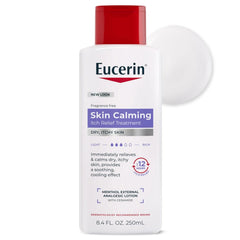 Eucerin Itch Relief Intensive Calming Lotion, Itch-Relieving Lotion for Sensitive Dry Skin, 8.4 Fl Oz Bottle