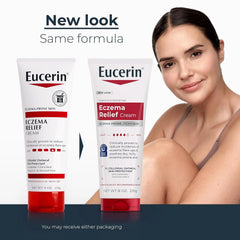 Eucerin Eczema Relief Body Cream, Colloidal Oatmeal Enriched, Steroid Free Eczema Cream, 8 OZ Tube, Pack of 3