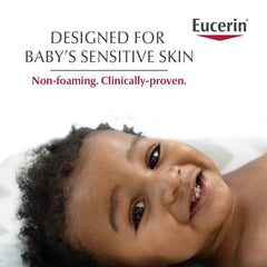 Eucerin Baby Eczema Relief Cream Body Wash, Fragrance Free Eczema Body Wash for Babies with Colloidal Oatmeal, 13.5 Fl Oz Bottle (Pack of 12)