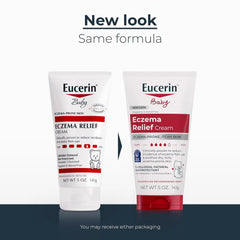 Eucerin Baby Eczema Relief Body Cream, Steroid & Fragrance Free for 3+ Months of Age, 5 oz. Tube (Pack of 12)