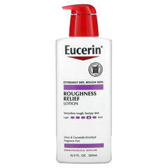 Eucerin Roughness Smoothing Body Lotion for Dry, Rough Skin, Urea Enriched Body Moisturizer, 16.9 FL OZ Pump Bottle