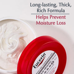 Eucerin Original Healing Cream, Unscented Body Cream for Extremely Dry, Sensitive and Compromised Skin, Emollient Enriched Body Moisturizer, 16 Oz Jar, (Pack of 12)