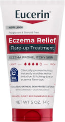 Eucerin Eczema Relief Flare-Up Treatment, Colloidal Oatmeal Enriched, Steroid Free Eczema Treatment, 5 OZ Tube