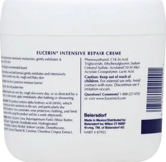 Eucerin Advanced Repair Body Cream for Very Dry Skin, Fragrance Free Daily Body Moisturizer, 16 Oz Jar (Pack of 12)